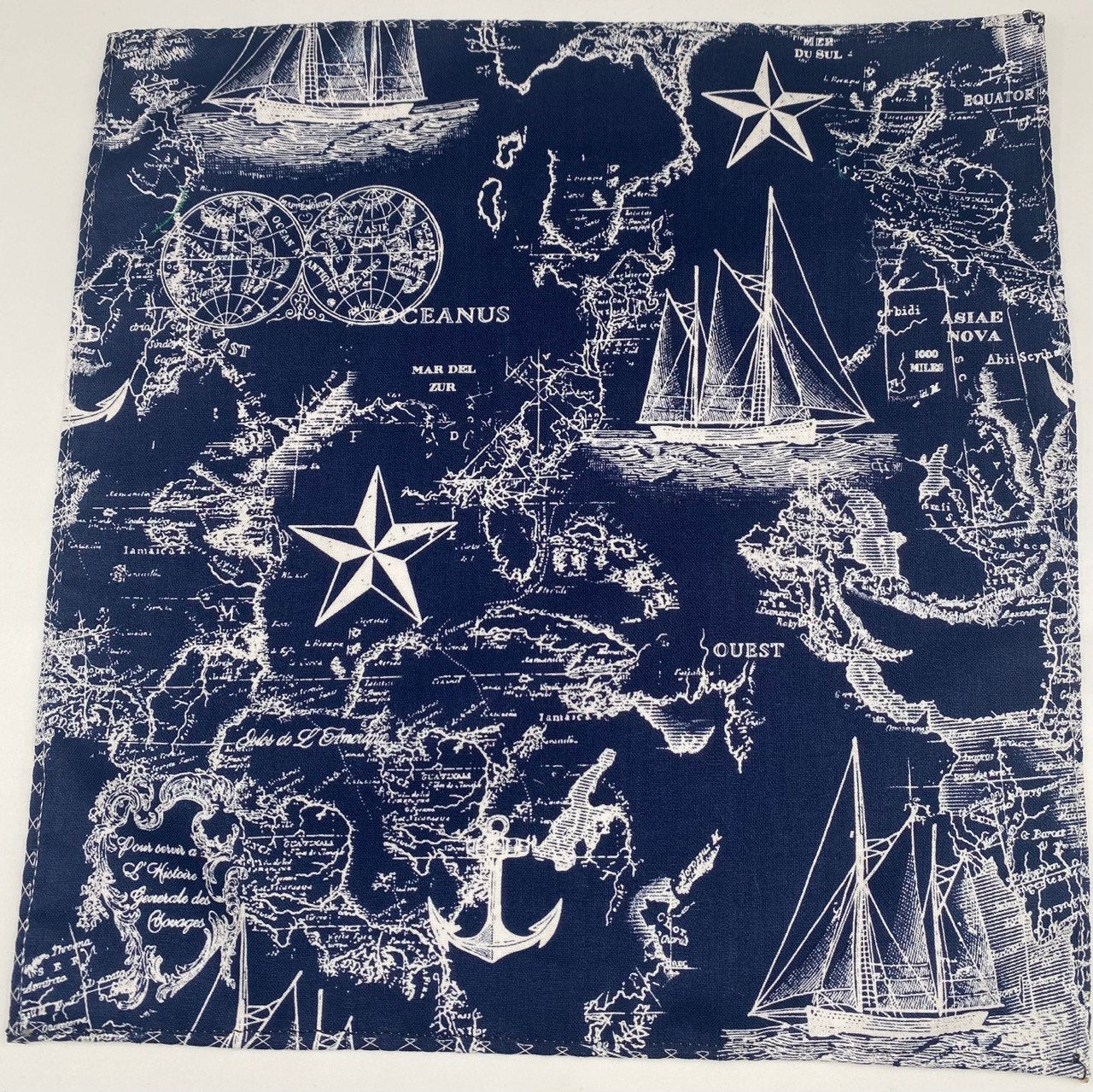 Nautical Map Blue