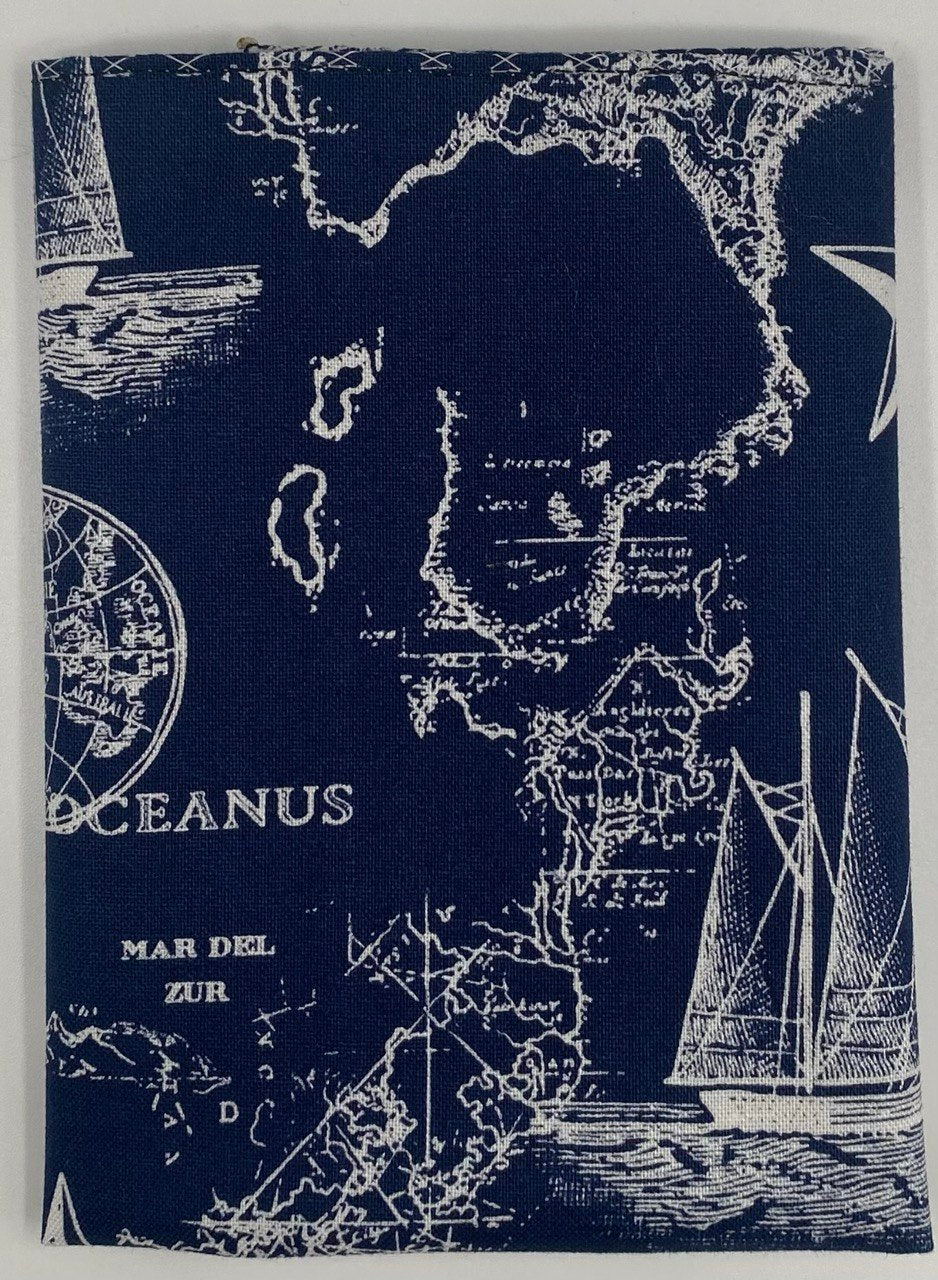 Nautical Map Blue