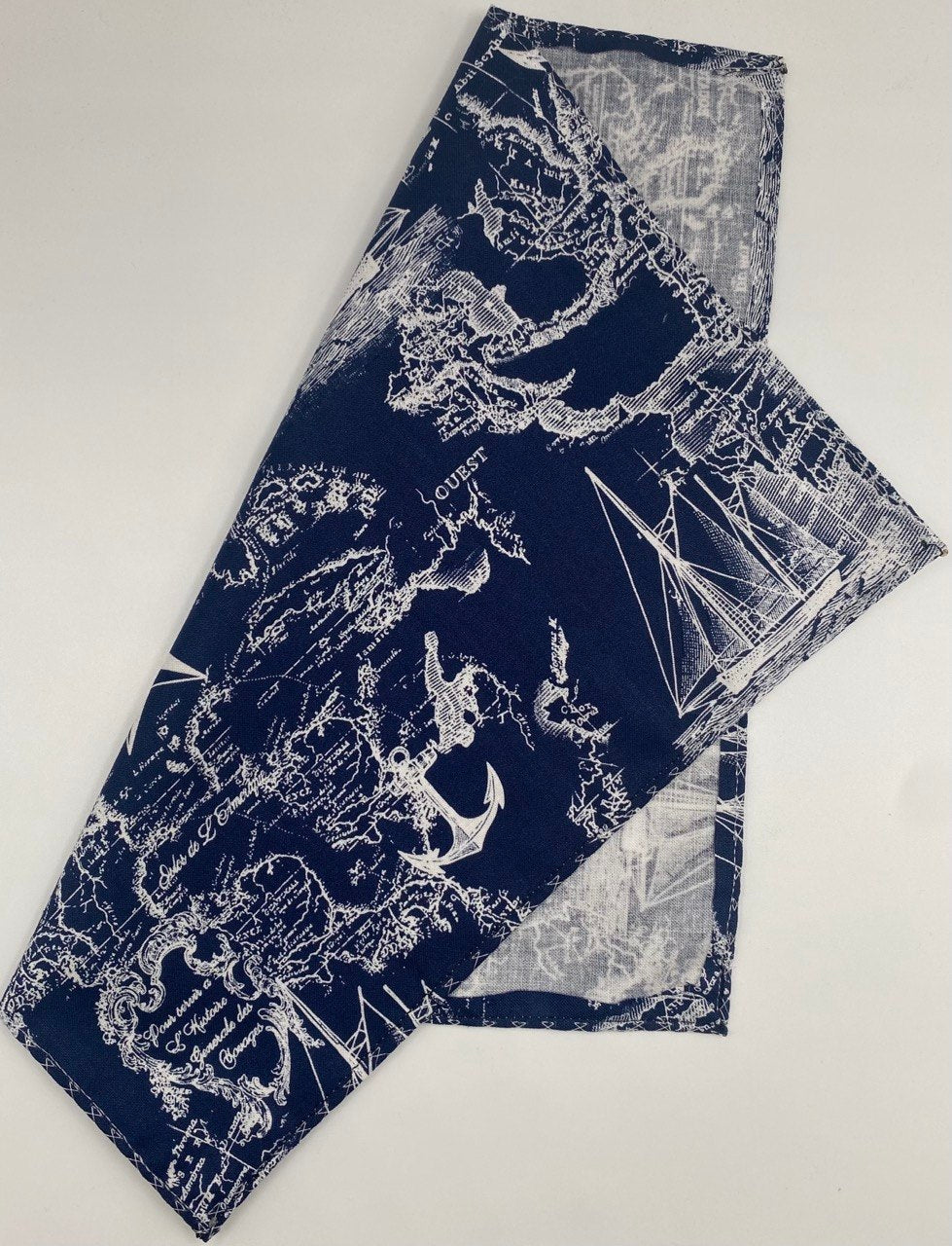 Nautical Map Blue
