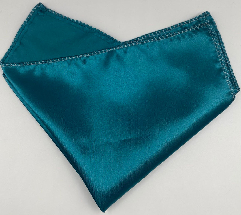 Teal Pocket Square