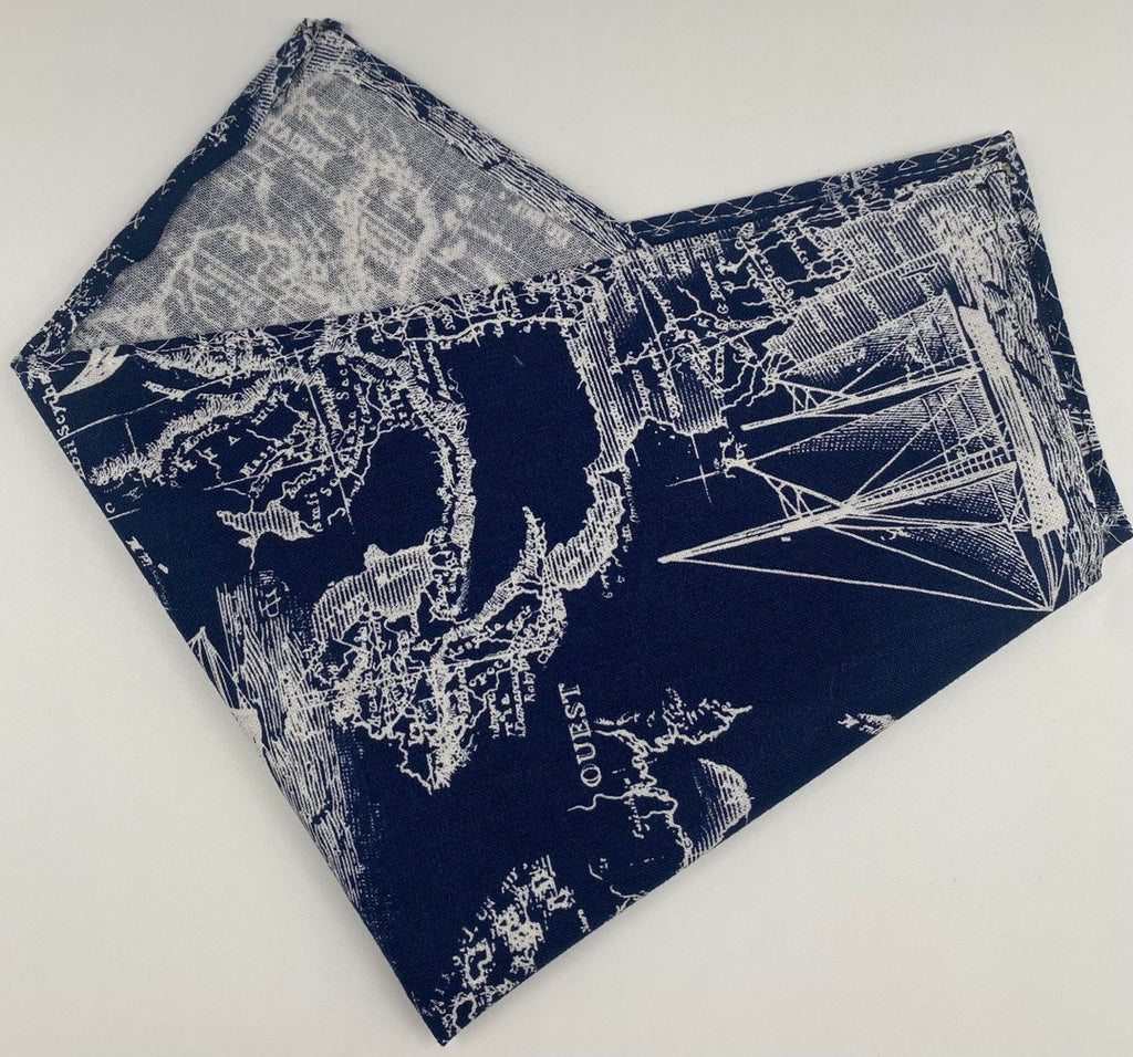 Nautical Map Blue