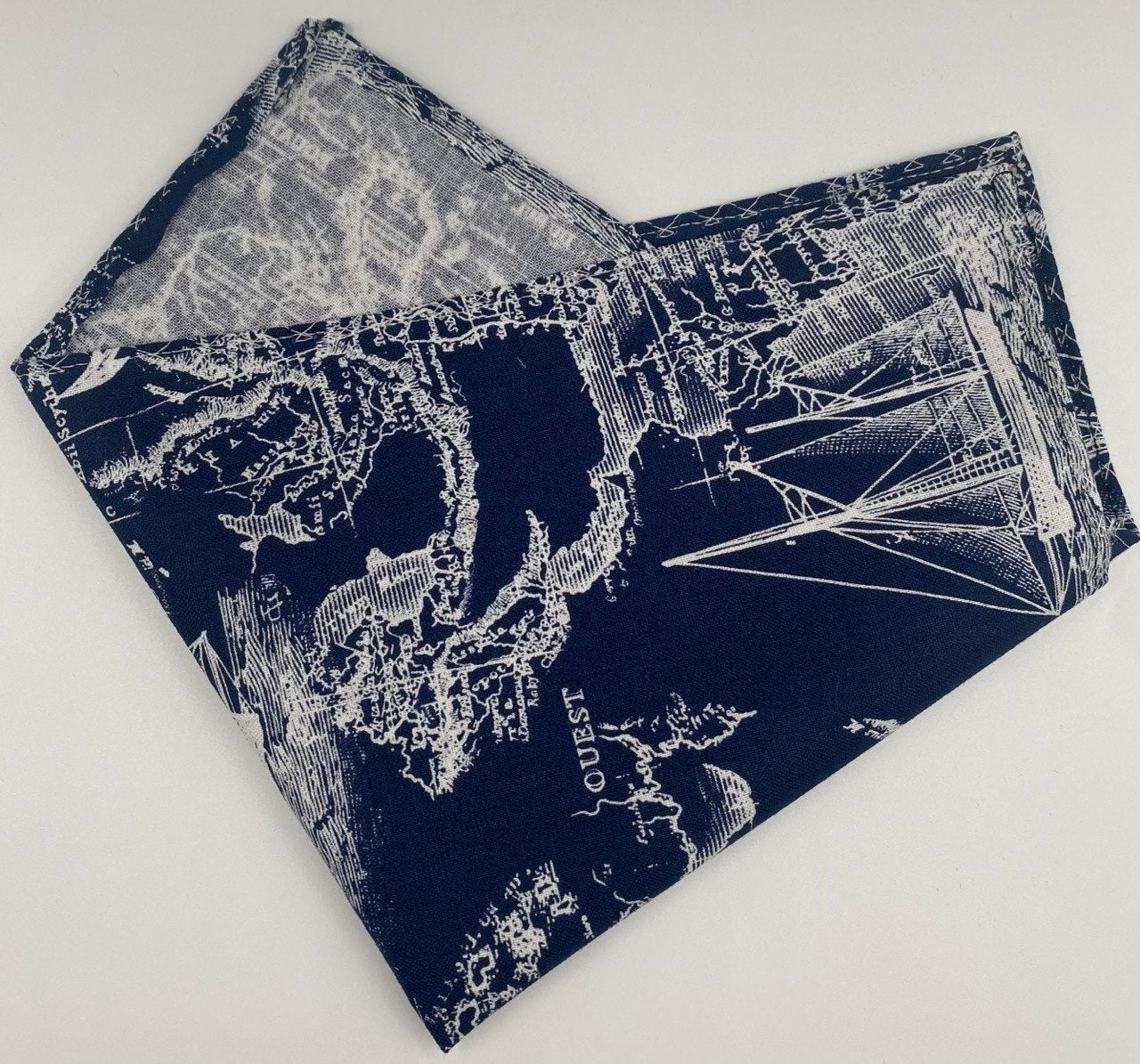 Nautical Map Blue