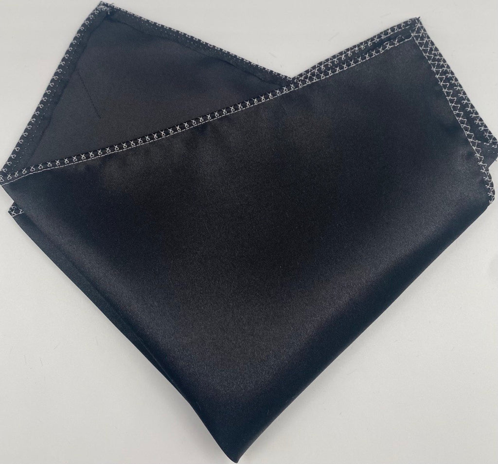 Black Pocket Square